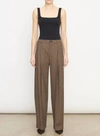 Vince Houndstooth Pleat Front Pant In Multi