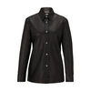 HUGO BOSS REGULAR-FIT BLOUSE IN LEATHER WITH WOVEN DETAILS