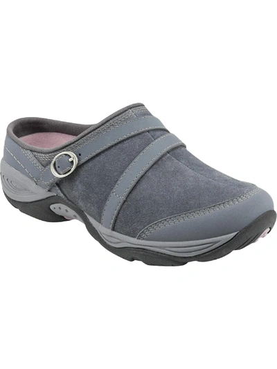 Easy Spirit Equinox Womens Suede Slip On Loafer Slides In Grey