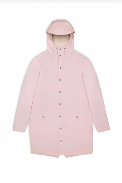 Rains Long Jacket W3 Candy Taglia M Art 12020 In Pink