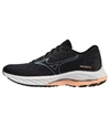 MIZUNO WOMEN'S WAVE RIDER 26 RUNNING SHOES - B/MEDIUM WIDTH IN ODYSSEY GREY/QUICKSILVER