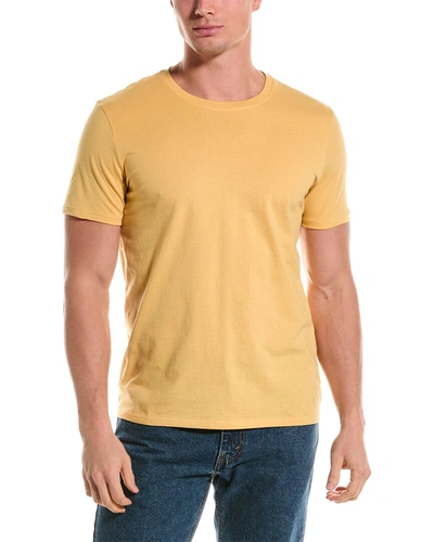 Atm Anthony Thomas Melillo Crew T-shirt In Yellow