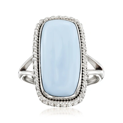 Ross-simons Blue Opal Ring In Sterling Silver