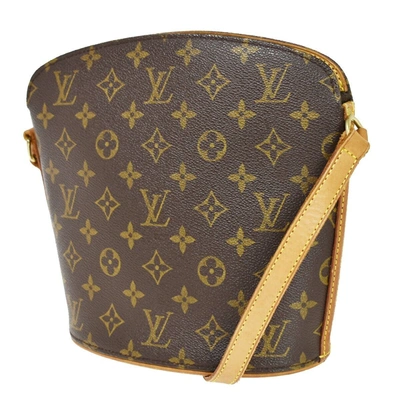 Pre-owned Louis Vuitton Drouot Canvas Shoulder Bag () In Brown