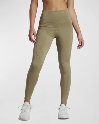 Adidas By Stella Mccartney Asmc Truestrength 7/8 Yoga Leggings In Focus Olive