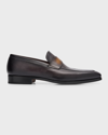 MAGNANNI MEN'S MCKINLEY LEATHER PENNY LOAFERS
