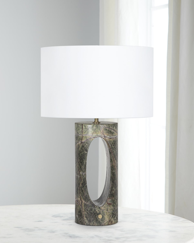 Regina Andrew Portia Marble Table Lamp In Green