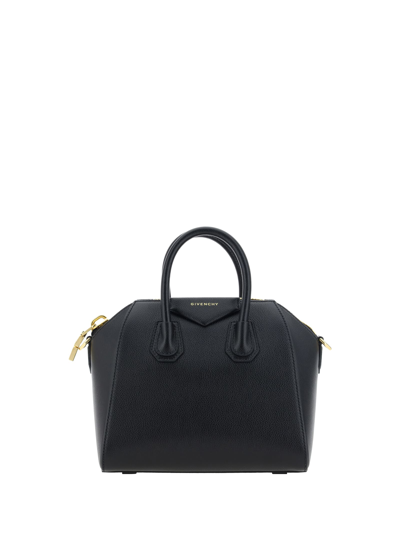 Givenchy Antigona Leather Handbag In Black