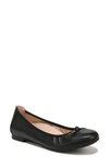 Vionic Amorie Cap Toe Ballet Flat In Black