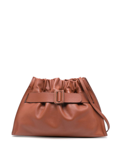 Boyy Scrunchy Satchel Soft Leather Shoulder Bag In Brown