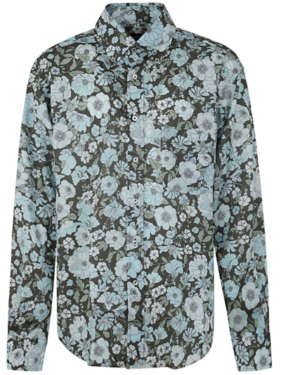 Tom Ford Allover Floral Print Long In Green