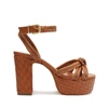 Schutz Kathleen Platform Sandal In Honey Peach