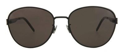 Saint Laurent Slm91 001 Cat Eye Sunglasses In Grey