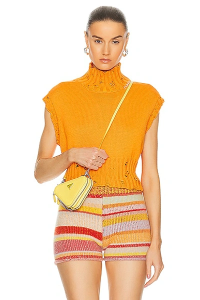 Marni Turtleneck Sweater In Light Orange