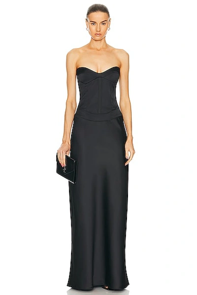 Anna October Delancy Maxi Dress In Black