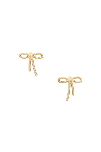 Valentino Garavani Bow Earrings In Gold