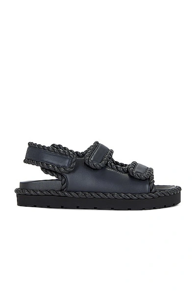 Bottega Veneta Women Slate Nappa Leather Jack Sandals In Gray