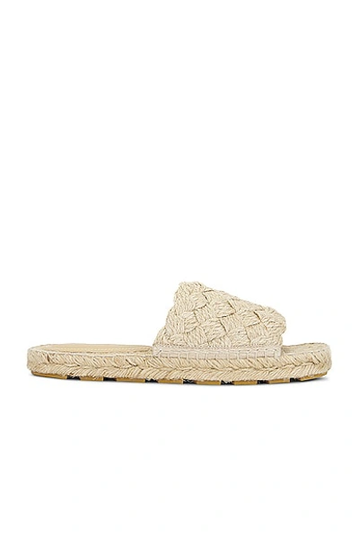 Bottega Veneta Jack Braided Jute Slide Espadrilles In Beige