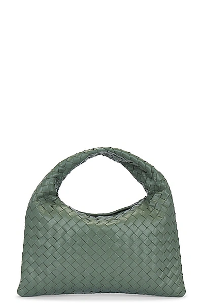 Bottega Veneta Small Hop Hobo Bag In Aloe/brass