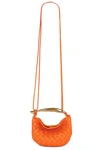 Bottega Veneta Mini Sardine Crossbody Bag In Orange