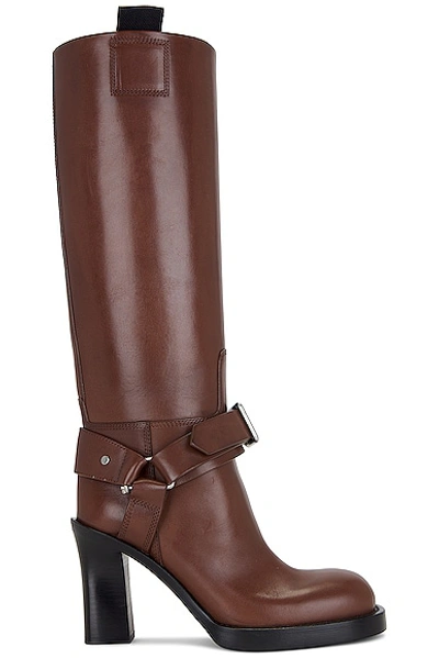 Burberry Stirrup High Boot In Brown