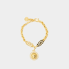 Versace Collana Logo In Metallic