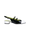 Carel Paris Patent Leather Mary Jane Pumps With Double Buckle In Black