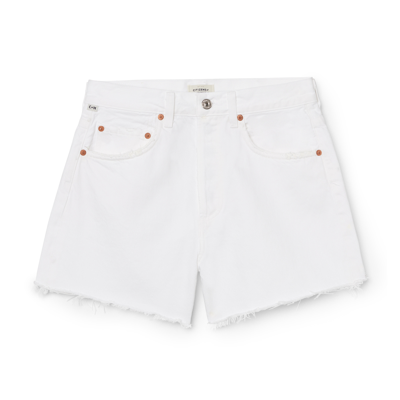 Citizens Of Humanity Annabelle Long Vintage Relaxed Shorts In Multi