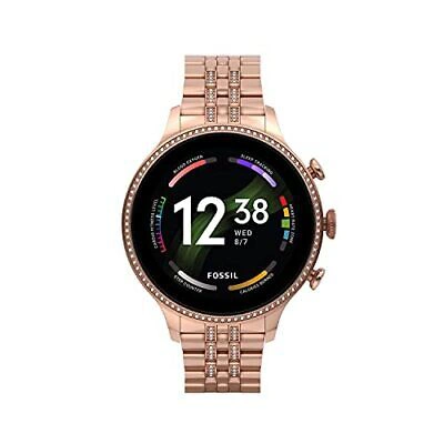 Pre-owned Fossil Watch Generation 6 Touch Screen Smart Watch Ftw6077 Pink Gold