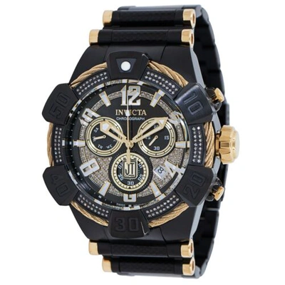 Pre-owned Invicta Jason Taylor .78 Ctw Diamond Men's 52mm Swiss Chronograph Watch 40438