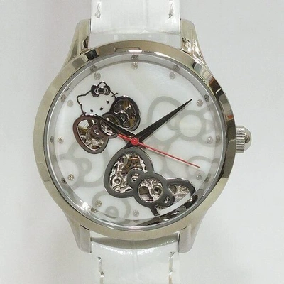 Pre-owned Seiko Hello Kitty Automatic Luxury Watch 11 Diamonds & Mother-pearl Dial In Box
