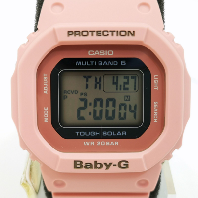 Pre-owned Casio Baby-g Bgd-5000uet-4jf Pink Quartz Solor Radio Women's Watch In Box