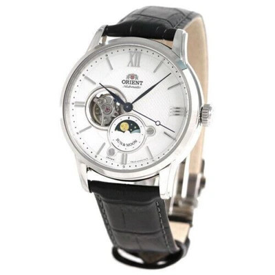 Pre-owned Orient Classic Sun&moon Rn-as0003s Semi-skeleton Mechanical Men's Watch