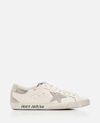 Golden Goose Super-star Nappa Upper Nabuk Star Suede Tongue Heel And Spur In White