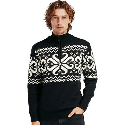 Pre-owned Dale Of Norway Falkeberg Sweater - Men's Black/off White, L