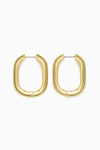 Cos Oval Hoop Earrings In Gold
