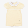 PAZ RODRIGUEZ YELLOW COTTON KNIT BABY SHORTIE