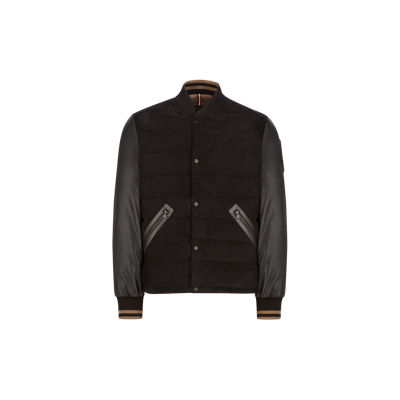 Moncler Collection Doudoune Chalanches En Daim In Black