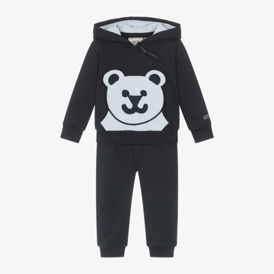 Guess Baby Boys Blue Cotton Bear Tracksuit