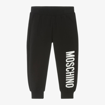 Moschino Baby Babies' Black Cotton Joggers
