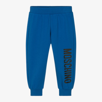 Moschino Baby Babies' Blue Cotton Joggers