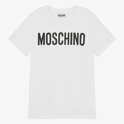 Moschino Kid-teen Teen White Cotton T-shirt