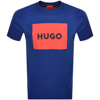 Hugo Dulive222 Crew Neck T Shirt Blue