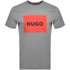 HUGO HUGO DULIVE222 CREW NECK T SHIRT GREY