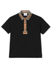 BURBERRY POLO COTONE NERO