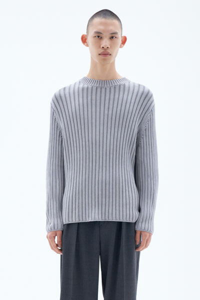 Filippa K Rib Sweater In Grey