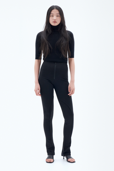 Filippa K High Waist Jersey Trousers In Black