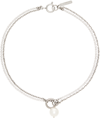 JUSTINE CLENQUET SILVER LAURA NECKLACE