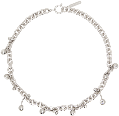 Justine Clenquet Silver Sofie Necklace In Palladium