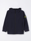 Stone Island Jacket  Junior Kids Color Blue In Blue